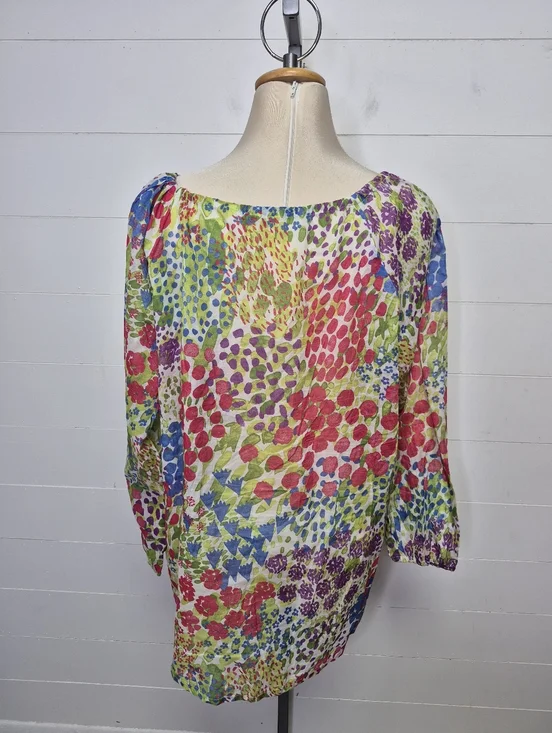 Marimekko Kukkameri Cotton Tunic Size L - Picture 6 of 10
